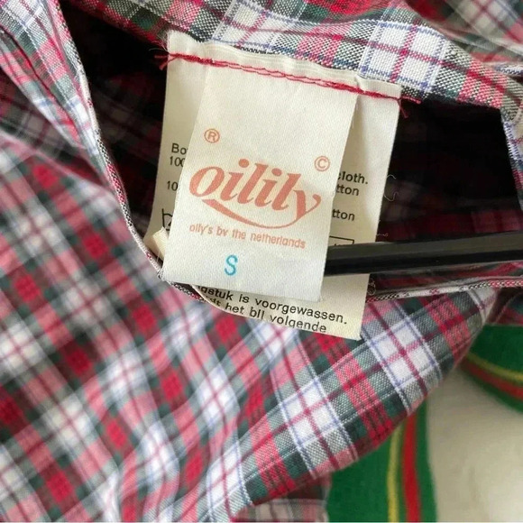 Vintage Oilily Reversible Jacket Quilt Lined Cats Lover And Christmas Size S - Picture 11 of 15